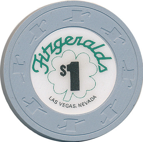 Fitzgeralds Casino Las Vegas $1 Chip 1990s Short Cane - Spinettis Gaming - 1