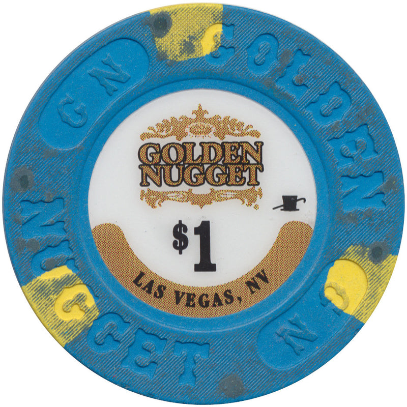 Golden Nugget, Las Vegas NV (Small Inlay) $1 Casino Chip - Spinettis Gaming - 1