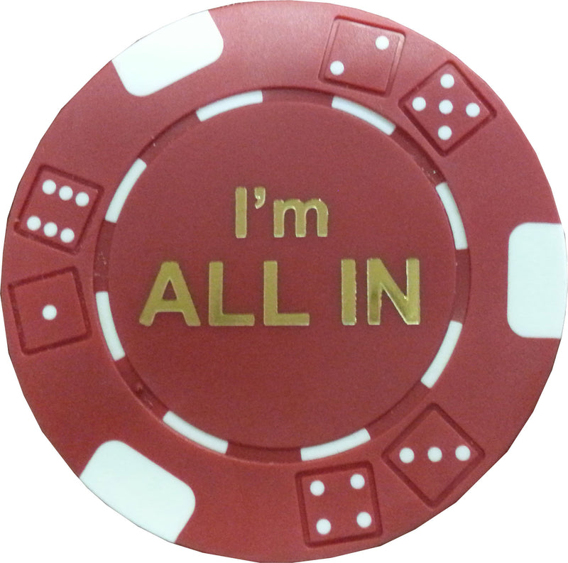 I'm All In Texas Holdem Tournament Poker Chips - Spinettis Gaming - 1