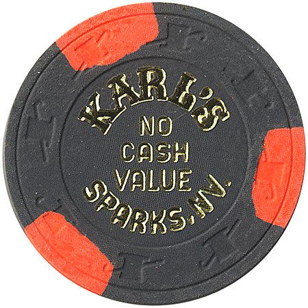 Karl's charcoal (No Cash Value) chip - Spinettis Gaming - 1