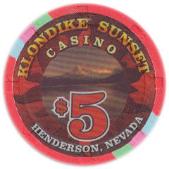 Klondike Sunset $5 Casino Chip Henderson Nevada 1999 - Spinettis Gaming