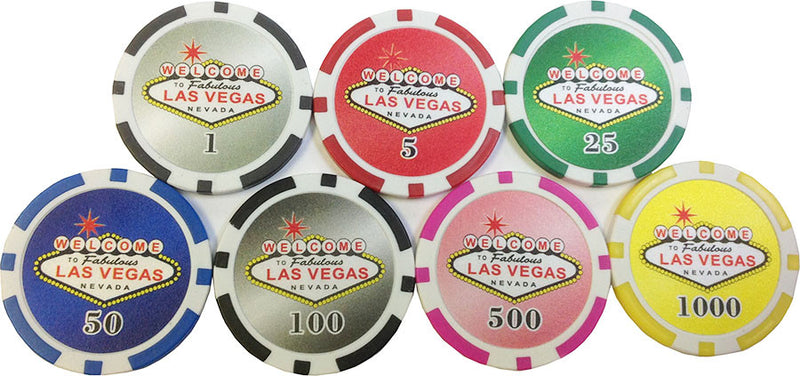 Las Vegas Sign Poker Chip - Spinettis Gaming - 1
