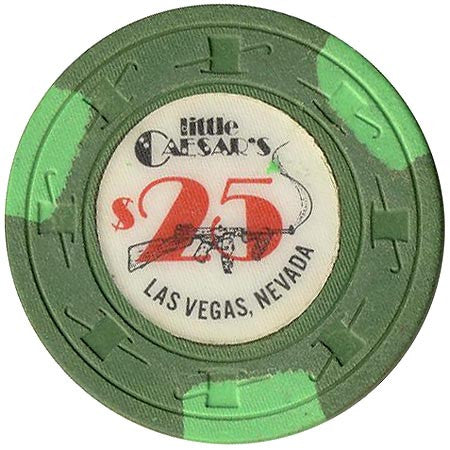 Little Caesars $25 (green) chip - Spinettis Gaming - 1