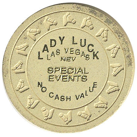 Lady Luck (No Cash Value) chip - Spinettis Gaming - 1