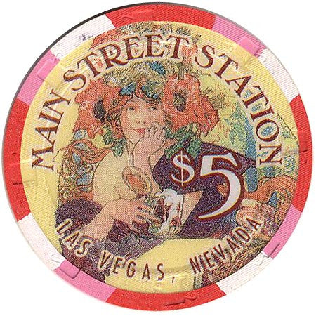 Main Street Station $5 chip - Spinettis Gaming - 2