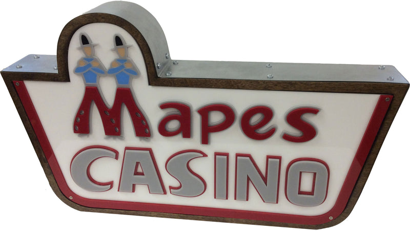 Mapes Casino Marquee Sign Lighted Replica - Spinettis Gaming - 1