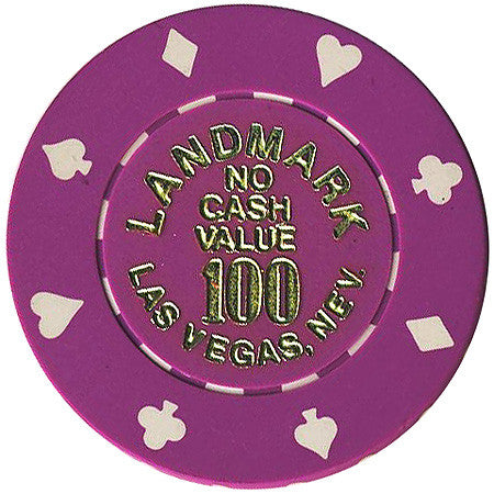 Landmark 100 (No Cash Value) chip - Spinettis Gaming - 1