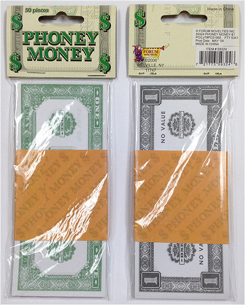 Phony Money Bills (50 pieces) in Different Denominations - Spinettis Gaming - 1