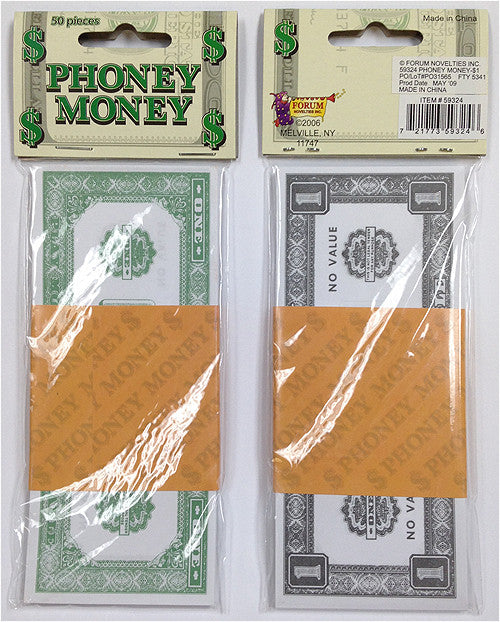 Phony Money Bills (50 pieces) in Different Denominations - Spinettis Gaming - 1
