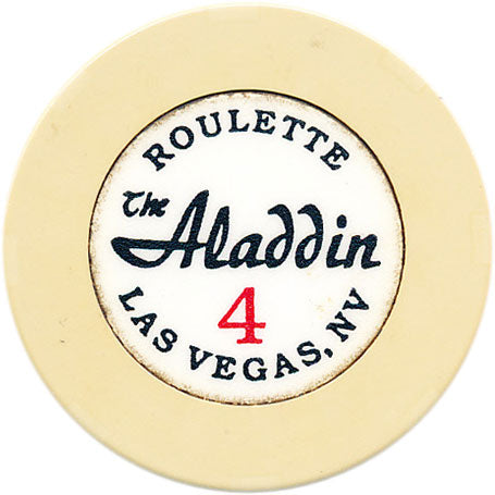 Aladdin Casino Las Vegas Nevada Roulette 4 Chip 1990s