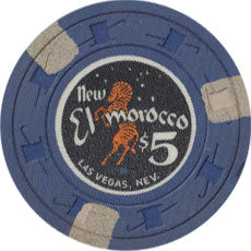 New El Morocco Casino Las Vegas Nevada $5 Chip 1959