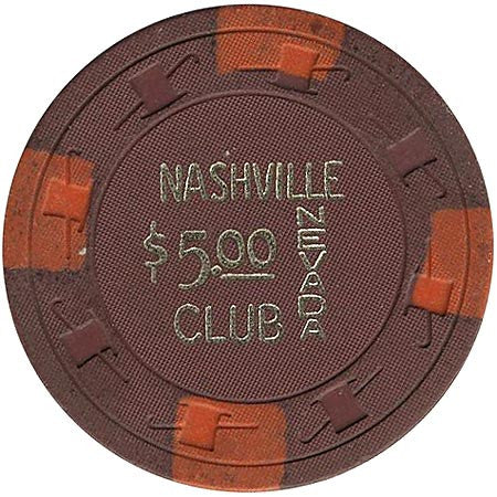 Nashville Club $5 (brown) chip - Spinettis Gaming - 1