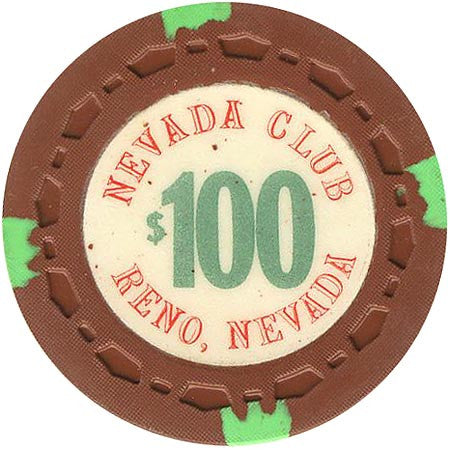 Nevada Club $100 (brown) chip - Spinettis Gaming - 1