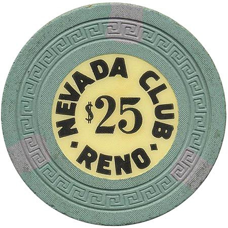 Nevada Club $25 (green) chip - Spinettis Gaming - 2