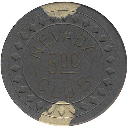 Nevada Club $5 (grey) chip - Spinettis Gaming - 2