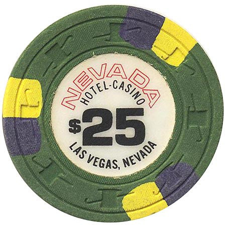 Nevada Hotel $25 (green) chip - Spinettis Gaming - 1