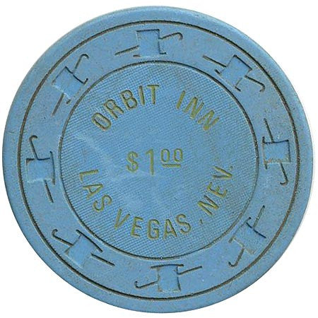 Orbit Inn $1 (blue) chip - Spinettis Gaming