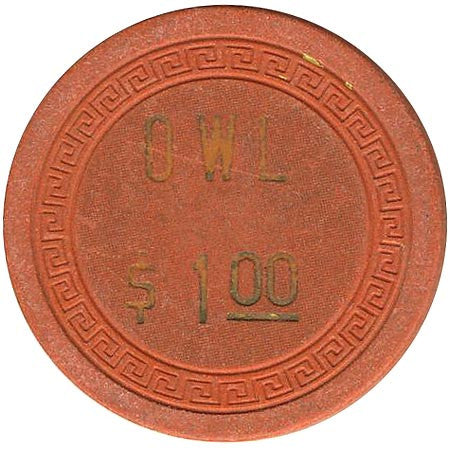 Owl $1 (orange) chip - Spinettis Gaming - 1