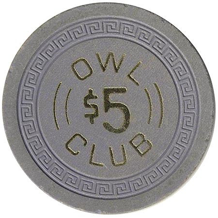 Owl Club $5 (blue) chip - Spinettis Gaming - 2