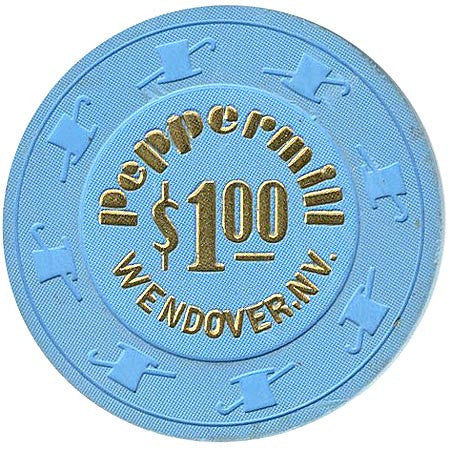 Peppermill $1 (blue) Wendover chip - Spinettis Gaming - 1