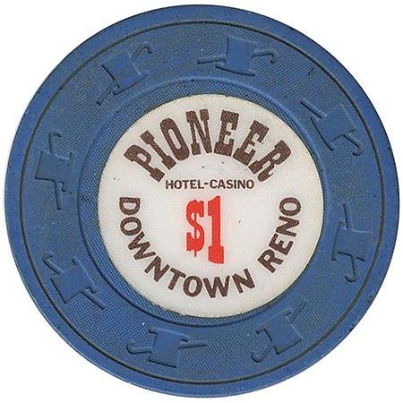 Pioneer Casino $1 (blue) chip - Spinettis Gaming - 1