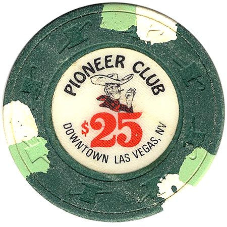 Pioneer Club $25 (green) chip - Spinettis Gaming - 2