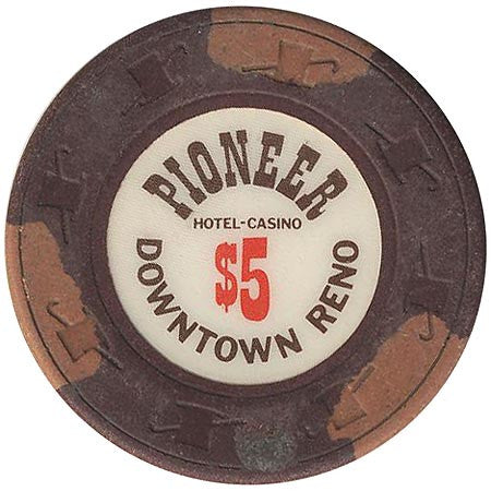 Pioneer Casino $5 (brown) chip - Spinettis Gaming - 2