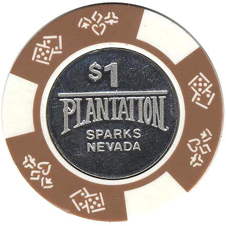 Plantation $1 (brown/white) chip - Spinettis Gaming - 2