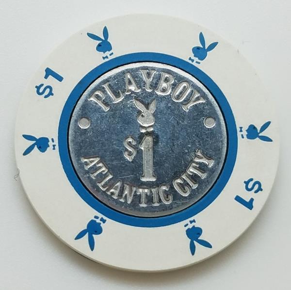 Playboy Casino Atlantic City New Jersey $1 Chip 1980s