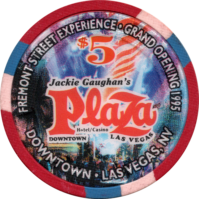 Plaza Casino Las Vegas Nevada $5 Fremont Street Experience Grand Opening 1995