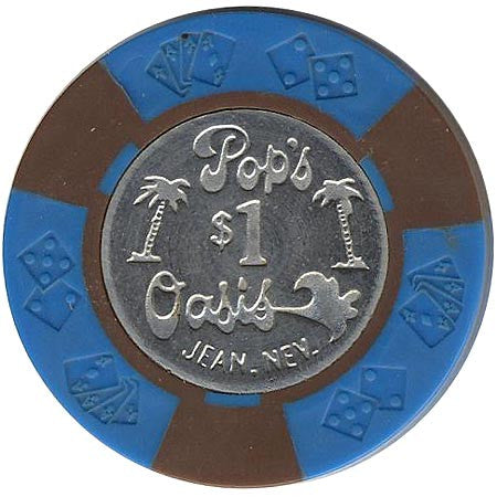 Pop's $1 Oasis (blue) chip - Spinettis Gaming - 2