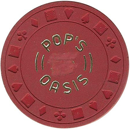 Pop's Oasis (red) chip - Spinettis Gaming - 1