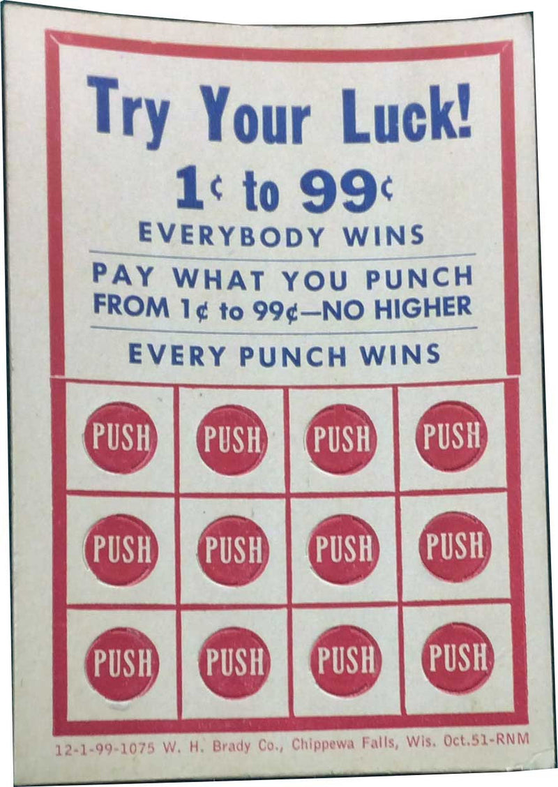 Try Your Luck Push Card - Spinettis Gaming - 1