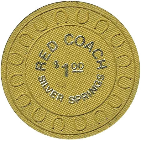Red Coach $1 (yellow) chip - Spinettis Gaming - 1