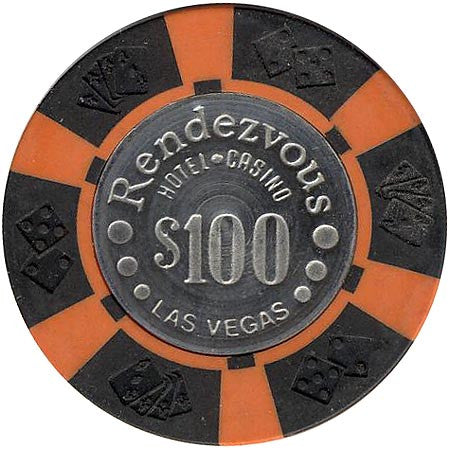 Rendezvous Casino $100 (black) chip - Spinettis Gaming - 1