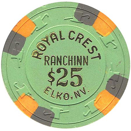 Royal Crest $25 (green) chip - Spinettis Gaming - 1
