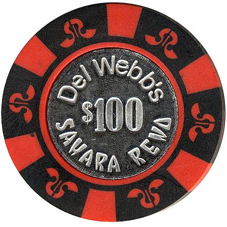 Sahara Reno (Del Webb's) $100 chip - Spinettis Gaming - 1