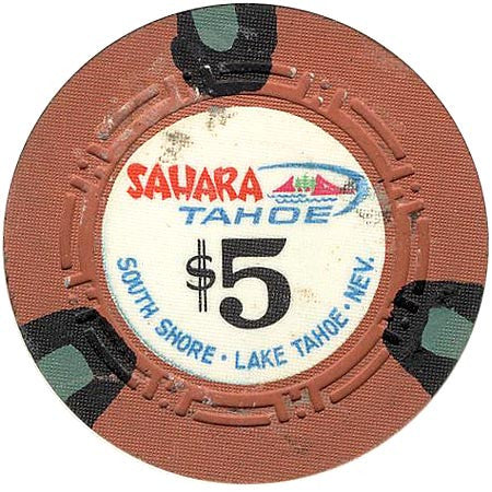 Sahara Tahoe $5 (orange) chip - Spinettis Gaming - 1