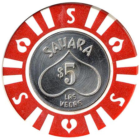 Sahara Casino $5 (red) chip - Spinettis Gaming - 2