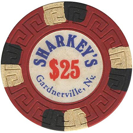 Sharkey's $25 (red) chip - Spinettis Gaming - 2