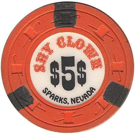Shy Clown $5 (orange) Paulson chip - Spinettis Gaming - 2