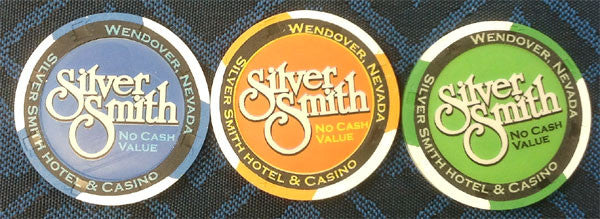 SET OF 3 SILVER SMITH COLLECTIBLE NCV CASINO CHIPS - Spinettis Gaming - 1