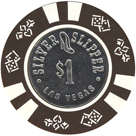 Silver Slipper Casino Las Vegas Nevada $1 Chip (Large Dots) 1980's