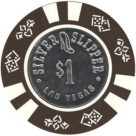 Silver Slipper $1 (brown) chip - Spinettis Gaming
