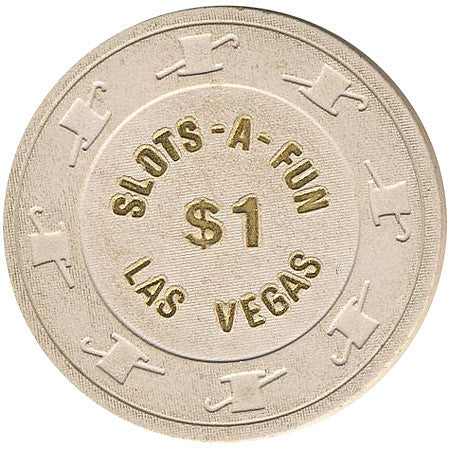 Slots A Fun Casino Las Vegas $1 chip 1980s - Spinettis Gaming - 2