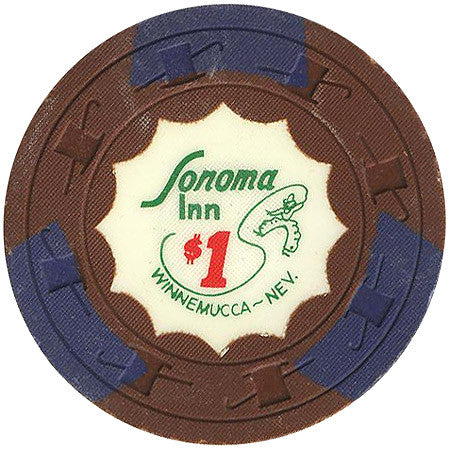 Sonoma Inn $1 (brown) chip - Spinettis Gaming - 1