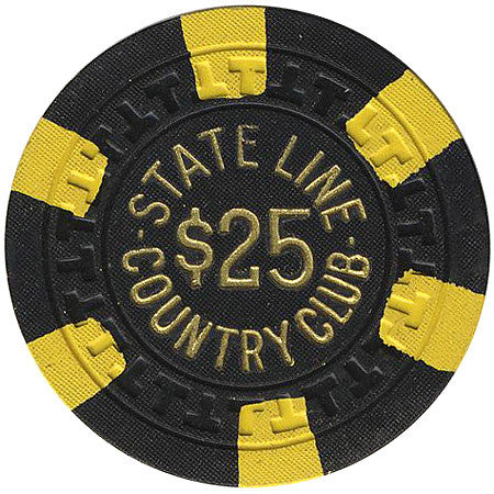 Stateline Country Club $25 (black) chip - Spinettis Gaming - 2