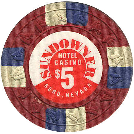 Sundowner Casino $5 (red) chip - Spinettis Gaming - 2