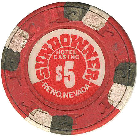 Sundowner Casino $5 (red) Paulson chip - Spinettis Gaming - 2