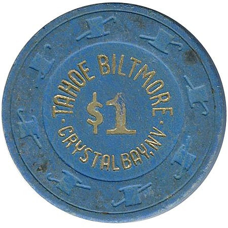Tahoe Biltmore $1 (blue) chip - Spinettis Gaming - 1